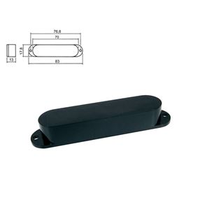 Picture of Stratocaster Pickup Cover Closed - Zwart