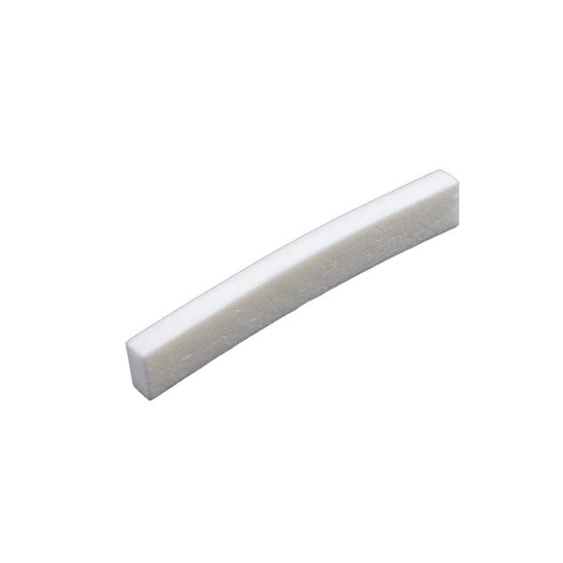 Picture of Bone Nut Blank 43 x 6,5 x 3,1mm Flat Bottom Curved Top