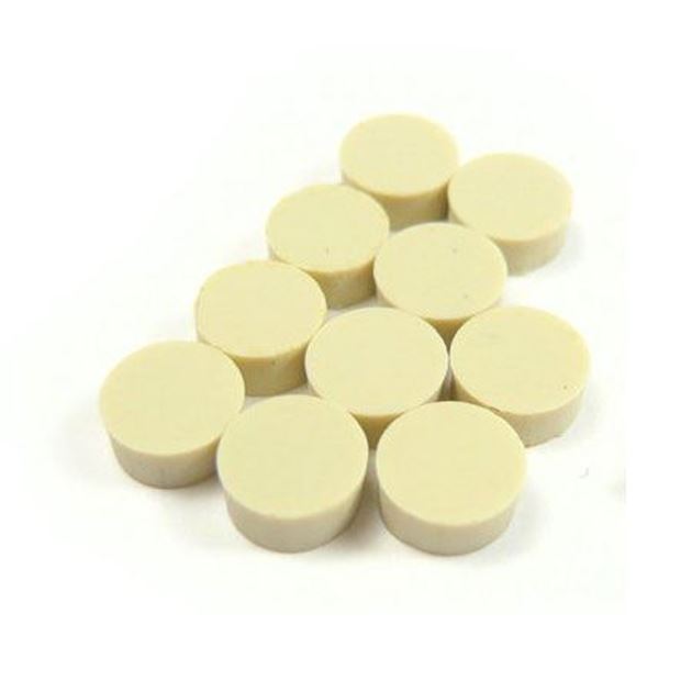 Picture of Dot inlay 'Clay' set of 12, 6mm dia