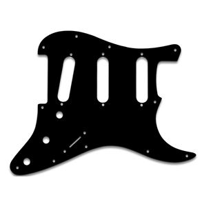 Picture of Stratocaster Pickguard SSS - Black - White - Black