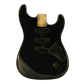 Picture of Stratocaster Body Black Amerikaans elzen