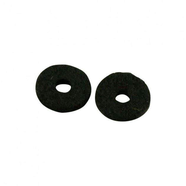 Afbeelding van Vilten Ring voor Strap Buttons - Zwart - Set van 2
