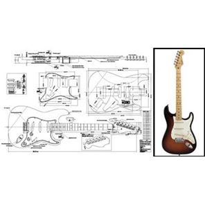 Afbeelding van Fender Stratocaster Bouwtekening