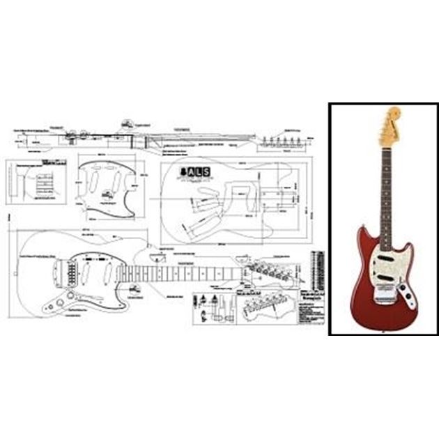 Afbeelding van Fender Mustang Bouwtekening