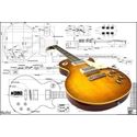 Afbeelding van Gibson Les Paul '59 Bouwtekening