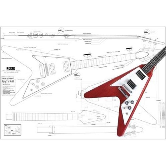 Picture of Gibson '67 Flying V Blueprint