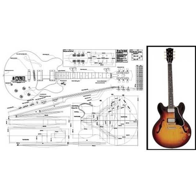 Afbeelding van Gibson ES-335 Bouwtekening
