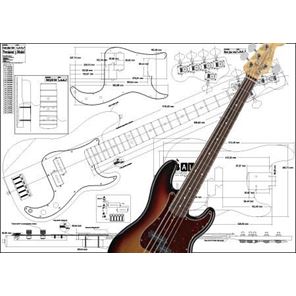 Afbeelding van Fender Precision Bass 5-string Bouwtekening