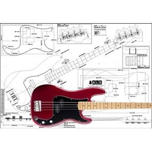Afbeelding van Fender Precision Bass 4-string Bouwtekening