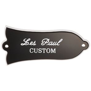 Afbeelding van Bell Trussrod Cover - Les Paul Custom - Zwart - Wit