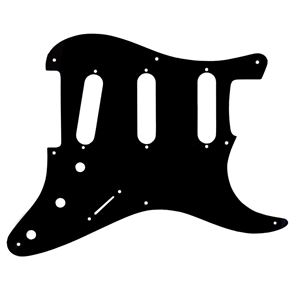 Afbeelding van Stratocaster Slagplaat SSS - Zwart