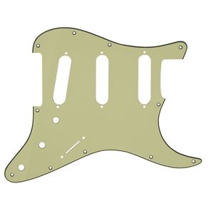 Afbeelding van Stratocaster Slagplaat SSS - Mint - Zwart - Mint