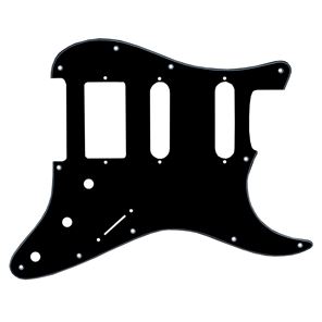 Picture of Stratocaster Pickguard HSS - Black - White - Black