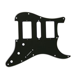 Picture of Stratocaster Pickguard HSH - Black - White - Black