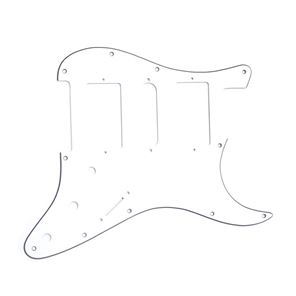 Afbeelding van Stratocaster Slagplaat HSH - Wit - Zwart - Wit