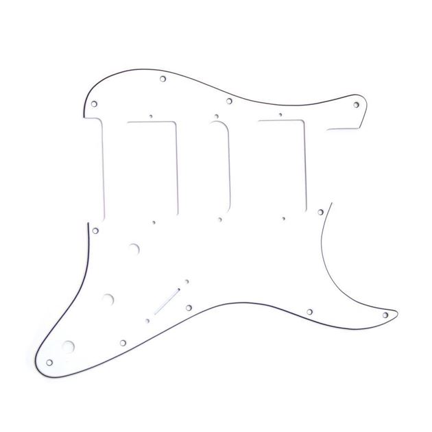 Picture of Stratocaster Pickguard HSH - White - Black - White