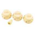 Picture of Stratocaster Knob Set with Tip - Cream