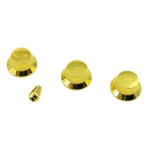 Picture of Stratocaster Knob Set with Tip - Gold