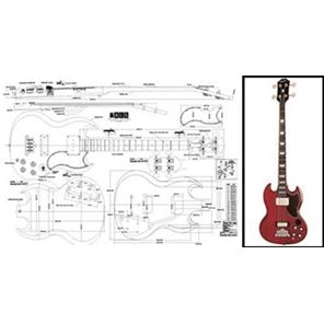 Picture of Gibson EB-3 SG Bass Blueprint