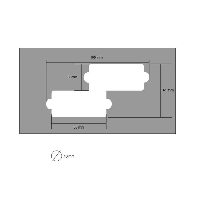 Precision Bass Routing Template GuitarSupplies.nl