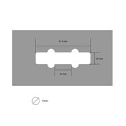 Picture of Jazz Bass Bridge Pick-Up Routing Template